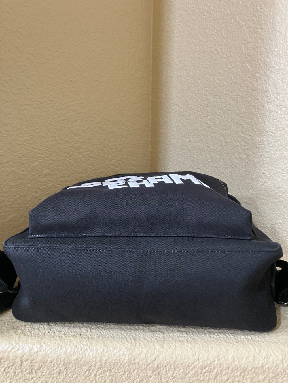 Longchamp Paris Backpack Black White Large Logo - Picture 4 of 9